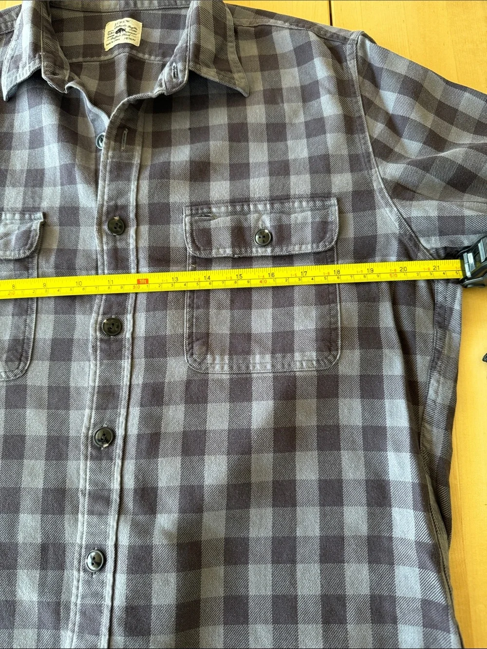J. Crew Men's Grey Plaid Button-Down Shirt